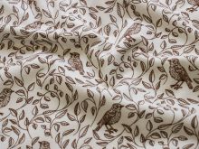 Jersey - Vögel und Zweigen - wollweiß