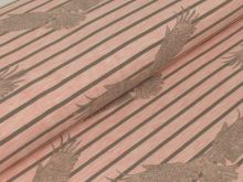 Jersey - Greifvögel auf Streifen by SAM meliert - rosa-grau