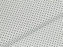 Jersey - unregelmäßige mini Punkte - weiß