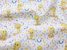 Webware Baumwolle Swafing Looney Tunes - Tweety - weiß