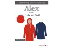 Papier-Schnittmuster Fadenkäfer - Parka/Mantel ALEX - Kinder