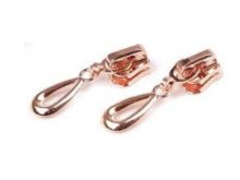 Zipper/Schieber 5 mm - 2 Stk - rosegold