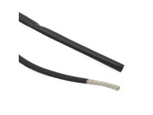 0,5 m Schrumpfschlauch für Kordelenden - 6 mm - schwarz