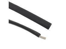 0,5 m Schrumpfschlauch für Kordelenden - 12 mm - schwarz