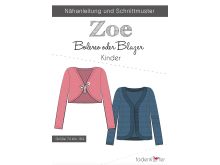 Papier-Schnittmuster Fadenkäfer - Bolereo oder Blazer ZOE - Kinder